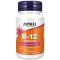 NOW Foods Vitamin B-12 with Folic Acid, 5000mcg - 60 caps (2 meses)